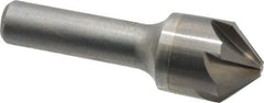Hertel - 7/8" Head Diam, 1/2" Shank Diam, 6 Flute 90° Solid Carbide Countersink - Apex Tool & Supply