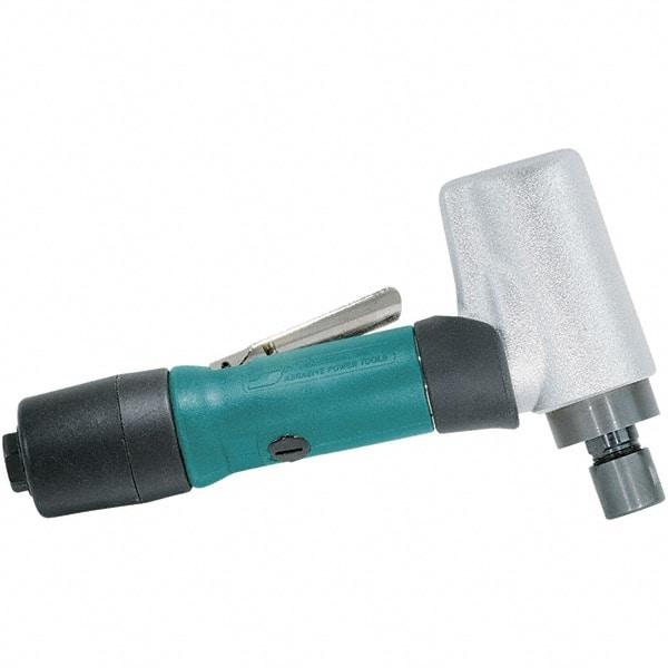 Dynabrade - 1/4" Collet, Angle Handle, Air Angle Die Grinder - 20,000 RPM, Rear Exhaust, 24.99 CFM, 0.5 hp, 90 psi, 1/4 NPT Inlet - Apex Tool & Supply