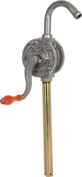 PRO-LUBE - Oil Lubrication 8 Gal/min Flow Cast Iron Rotary Hand Pump - For 15 to 55 Gal Container - Apex Tool & Supply