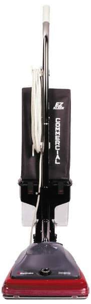 Sanitaire - Single Motor Bagless Lightweight Upright Vacuum Cleaner - 12" Cleaning Width, 5" Amps, 3-Position Adjustable Handle, Gray with Black Bag - Apex Tool & Supply