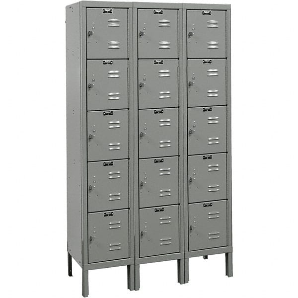 Hallowell - 15 Door, 5 Tier, Premium Box Lockers - Apex Tool & Supply