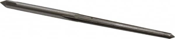 Interstate - #4/0 Pin, 0.1142" Diam, 0.0869" Small End, 1/8" Diam Straight Shank, 1-5/16" Flute, Taper Pin Reamer - Apex Tool & Supply