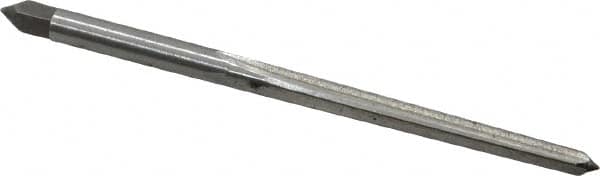 Interstate - #3/0 Pin, 0.1302" Diam, 0.1029" Small End, 9/64" Diam Straight Shank, 1-5/16" Flute, Taper Pin Reamer - Apex Tool & Supply