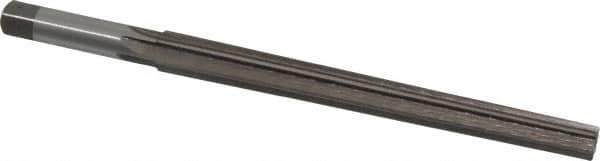Interstate - #8 Pin, 0.505" Diam, 0.3971" Small End, 7/16" Diam Straight Shank, 5-3/16" Flute, Taper Pin Reamer - Apex Tool & Supply