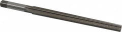 Interstate - #8 Pin, 0.505" Diam, 0.3971" Small End, 7/16" Diam Straight Shank, 5-3/16" Flute, Taper Pin Reamer - Apex Tool & Supply