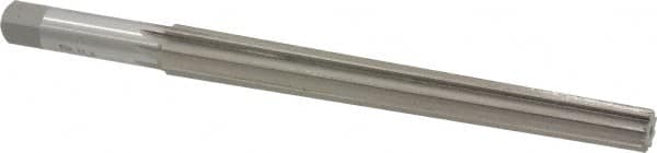 Interstate - #10 Pin, 0.7216" Diam, 0.5799" Small End, 5/8" Diam Straight Shank, 6-13/16" Flute, Taper Pin Reamer - Apex Tool & Supply