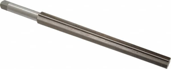 Interstate - #12 Pin, 1.05" Diam, 0.842" Small End, 7/8" Diam Straight Shank, 10" Flute, Taper Pin Reamer - Apex Tool & Supply