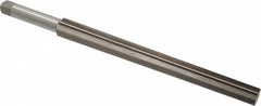Interstate - #12 Pin, 1.05" Diam, 0.842" Small End, 7/8" Diam Straight Shank, 10" Flute, Taper Pin Reamer - Apex Tool & Supply