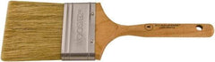 Wooster Brush - 3" Flat Hog Varnish Brush - 2-15/16" Bristle Length, 5-1/8" Maple Dowel Handle - Apex Tool & Supply
