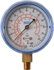 Wika - 2-1/2" Dial, 1/8 Thread, 30-0-300 Scale Range, Pressure Gauge - Lower Connection Mount, Accurate to 1-2-5% of Scale - Apex Tool & Supply