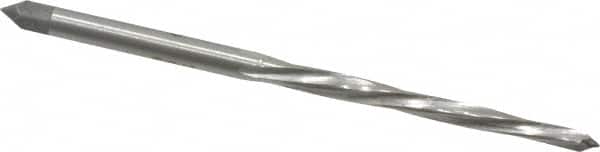 Interstate - #4/0 Pin, 0.1142" Diam, 0.0869" Small End, 1/8" Diam Straight Shank, 1-5/16" Flute, Taper Pin Reamer - Apex Tool & Supply