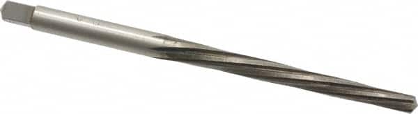 Interstate - #3/0 Pin, 0.1302" Diam, 0.1029" Small End, 9/64" Diam Straight Shank, 1-5/16" Flute, Taper Pin Reamer - Apex Tool & Supply
