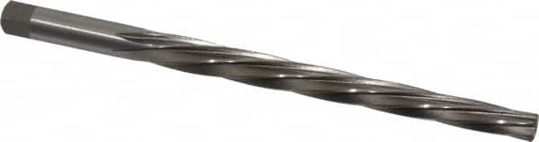 Interstate - #7 Pin, 27/64" Diam, 0.3297" Small End, 13/32" Diam Straight Shank, 4-7/16" Flute, Taper Pin Reamer - Apex Tool & Supply