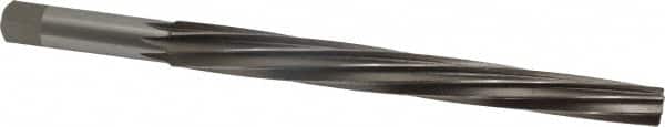Interstate - #10 Pin, 0.7216" Diam, 0.5799" Small End, 5/8" Diam Straight Shank, 6-13/16" Flute, Taper Pin Reamer - Apex Tool & Supply
