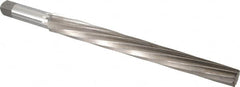 Interstate - #13 Pin, 1.259" Diam, 1.009" Small End, 1-1/4" Diam Straight Shank, 12" Flute, Taper Pin Reamer - Apex Tool & Supply