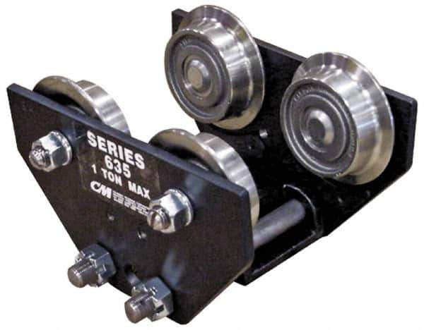 CM - 2 Ton Capacity Motor Driven Trolley - 3-3/8" to 6" Flange Width - Apex Tool & Supply