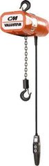 CM - 1/2 Ton Capacity, 16 FPM Lift Speed, Electric Chain Hoist - 15' Max Lift, 14-1/4" Min Headroom, 1 Chain - Apex Tool & Supply