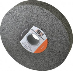 Standard Abrasives - 6" Diam, 1" Face Width, 1" Center Hole, Fine Grade, Silicon Carbide Deburring Wheel - Convolute, Density 9 Grade, 6,000 RPM - Apex Tool & Supply