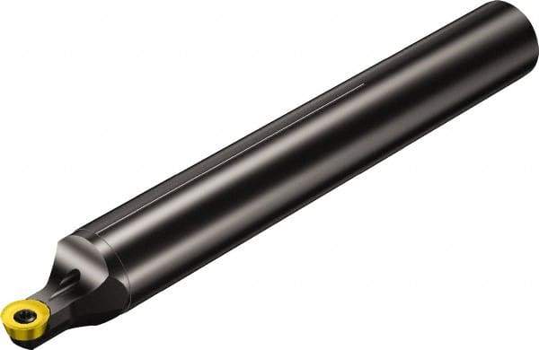 Sandvik Coromant - 0.7874" Min Bore Diam, 4.9213" OAL, 5/8" Shank Diam, A..SRDDN Indexable Boring Bar - Screw-On Holding Method - Apex Tool & Supply