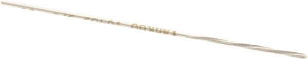 Made in USA - 3/64" High Speed Steel 4 Flute Chucking Reamer - Spiral Flute, 0.0455" Straight Shank, 1/2" Flute Length, 2-1/2" OAL - Apex Tool & Supply