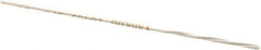 Made in USA - 3/64" High Speed Steel 4 Flute Chucking Reamer - Spiral Flute, 0.0455" Straight Shank, 1/2" Flute Length, 2-1/2" OAL - Apex Tool & Supply