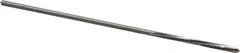 Made in USA - 1/16" High Speed Steel 4 Flute Chucking Reamer - Spiral Flute, 0.0585" Straight Shank, 1/2" Flute Length, 2-1/2" OAL - Apex Tool & Supply