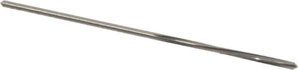 Made in USA - 5/64" High Speed Steel 4 Flute Chucking Reamer - Spiral Flute, 0.072" Straight Shank, 3/4" Flute Length, 3" OAL - Apex Tool & Supply