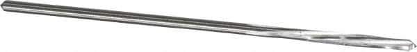 Made in USA - 3/32" High Speed Steel 4 Flute Chucking Reamer - Spiral Flute, 0.088" Straight Shank, 3/4" Flute Length, 3" OAL - Apex Tool & Supply