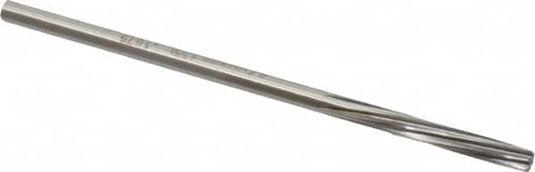 Made in USA - 3/16" High Speed Steel 6 Flute Chucking Reamer - Apex Tool & Supply
