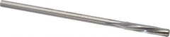Made in USA - 9/32" High Speed Steel 6 Flute Chucking Reamer - Spiral Flute, 1/4" Straight Shank, 1-1/2" Flute Length, 6" OAL - Apex Tool & Supply