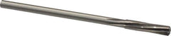 Made in USA - 21/64" High Speed Steel 6 Flute Chucking Reamer - Spiral Flute, 0.2792" Straight Shank, 1-1/2" Flute Length, 6" OAL - Apex Tool & Supply