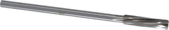 Made in USA - 13/32" High Speed Steel 6 Flute Chucking Reamer - Spiral Flute, 0.3105" Straight Shank, 1-3/4" Flute Length, 7" OAL - Apex Tool & Supply