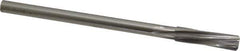 Made in USA - 7/16" High Speed Steel 6 Flute Chucking Reamer - Spiral Flute, 0.373" Straight Shank, 1-3/4" Flute Length, 7" OAL - Apex Tool & Supply