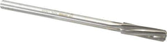 Made in USA - 15/32" High Speed Steel 6 Flute Chucking Reamer - Spiral Flute, 0.373" Straight Shank, 1-3/4" Flute Length, 7" OAL - Apex Tool & Supply