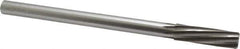 Made in USA - 5/8" High Speed Steel 8 Flute Chucking Reamer - Spiral Flute, 0.5615" Straight Shank, 2-1/4" Flute Length, 9" OAL - Apex Tool & Supply