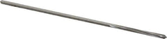 Made in USA - 1/16" Cobalt 4 Flute Chucking Reamer - Spiral Flute, 0.0585" Straight Shank, 1/2" Flute Length, 2-1/2" OAL - Apex Tool & Supply