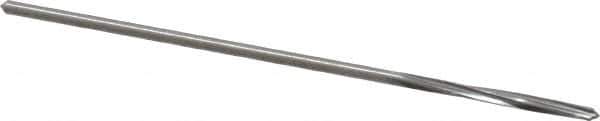 Made in USA - 5/64" Cobalt 4 Flute Chucking Reamer - Spiral Flute, 0.072" Straight Shank, 3/4" Flute Length, 3" OAL - Apex Tool & Supply