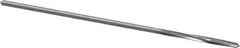Made in USA - 5/64" Cobalt 4 Flute Chucking Reamer - Spiral Flute, 0.072" Straight Shank, 3/4" Flute Length, 3" OAL - Apex Tool & Supply