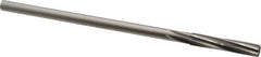 Made in USA - 9/32" Cobalt 6 Flute Chucking Reamer - Spiral Flute, 1/4" Straight Shank, 1-1/2" Flute Length, 6" OAL - Apex Tool & Supply