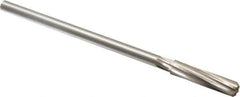 Made in USA - 25/64" Cobalt 6 Flute Chucking Reamer - Spiral Flute, 0.3105" Straight Shank, 1-3/4" Flute Length, 7" OAL - Apex Tool & Supply