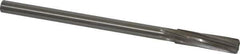Made in USA - 7/16" Cobalt 6 Flute Chucking Reamer - Spiral Flute, 0.373" Straight Shank, 1-3/4" Flute Length, 7" OAL - Apex Tool & Supply