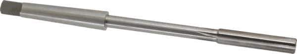 Made in USA - 3/8" High Speed Steel 6 Flute Chucking Reamer - Straight Flute, 1MT Morse Taper Shank, 1-3/4" Flute Length, 7" OAL - Apex Tool & Supply