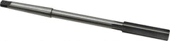Made in USA - 17/32" High Speed Steel 6 Flute Chucking Reamer - Straight Flute, 1MT Morse Taper Shank, 2" Flute Length, 8" OAL - Apex Tool & Supply
