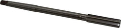 Made in USA - 9/16" High Speed Steel 6 Flute Chucking Reamer - Straight Flute, 1MT Morse Taper Shank, 2" Flute Length, 8" OAL - Apex Tool & Supply