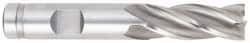 OSG - 3/4", 2-1/4" LOC, 3/4" Shank Diam, 4-1/2" OAL, 4 Flute, Cobalt Square End Mill - Single End, TiCN Finish, Spiral Flute, 30° Helix, Centercutting, Right Hand Cut, Right Hand Flute, Series 548 - Apex Tool & Supply