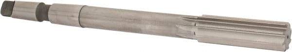 Made in USA - 13/16" High Speed Steel 8 Flute Chucking Reamer - Straight Flute, 2MT Morse Taper Shank, 2-1/2" Flute Length, 9-1/2" OAL - Apex Tool & Supply