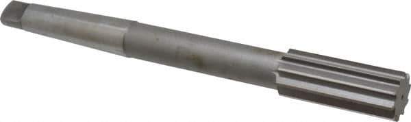 Made in USA - 1-3/16" High Speed Steel 10 Flute Chucking Reamer - Straight Flute, 3MT Morse Taper Shank, 2-7/8" Flute Length, 11" OAL - Apex Tool & Supply