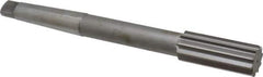 Made in USA - 1-3/16" High Speed Steel 10 Flute Chucking Reamer - Straight Flute, 3MT Morse Taper Shank, 2-7/8" Flute Length, 11" OAL - Apex Tool & Supply