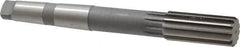 Made in USA - 1-3/8" High Speed Steel 12 Flute Chucking Reamer - Straight Flute, 4MT Morse Taper Shank, 3-1/4" Flute Length, 12" OAL - Apex Tool & Supply