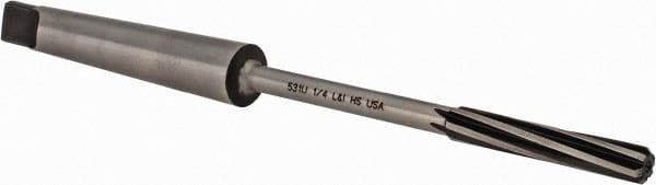 Made in USA - Letter E High Speed Steel 6 Flute Chucking Reamer - Apex Tool & Supply
